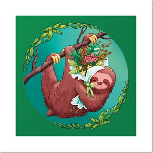 Love the Rainforest Sloth Posters and Art